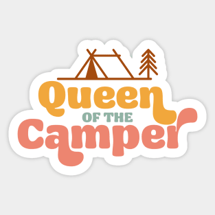 Queen of the camper Camping Quote Sticker